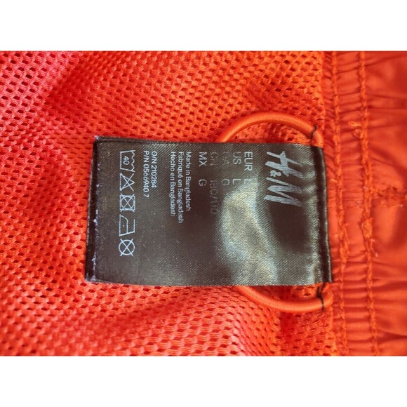 Womens Running Shorts Large Pull On Drawstring Red Lined Activewear H&M - Picture 3 of 8